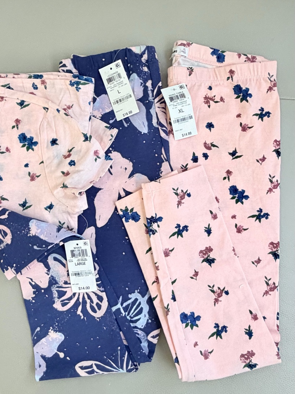 Epic Threads Pink and Navy Floral Matching Pajama Sets